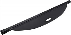 img 2 attached to Keep Your Luggage Stowed And Out Of Sight With MotorFansClub Retractable Cargo Shade For Hyundai Santa Fe Sport 2013-2014 - Black