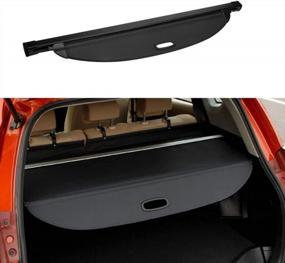 img 4 attached to Keep Your Luggage Stowed And Out Of Sight With MotorFansClub Retractable Cargo Shade For Hyundai Santa Fe Sport 2013-2014 - Black