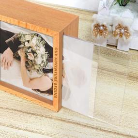 img 2 attached to Personalized Rustic Wedding Guest Book Alternative With Wooden Drop Box - Ideal For Reception Decorations And Antique Signage, Engraved With Custom Text - Enhance Your Rustic Wedding Decor