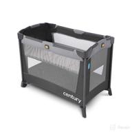 🚼 century travel on 2-in-1 compact playard with bassinet - ultimate convenience for parents on the go! logo