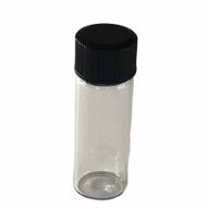 bulk pack of 144 hts clear glass vials - 1 dram size for easy storage and organization logo