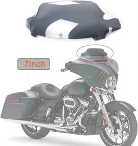 img 4 attached to 🏍️ WYNMOTO 7" Smoke Tint Windshield Windscreen for 14-21 Harley Davidson Touring Street Glide Electra Glide FLHT FLHTCU Ultra Classic Glide FLHX FLHTK Tri Glide 2014-2021 - Enhance Your Harley's Style and Protection!