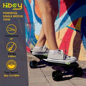 img 1 attached to Hiboy S11 Electric Skateboard – Wireless Remote, E-Skateboard 12.4 mph Max Speed, 6-9 Mile Range, 350W Motor – Upgraded Version for Adults and Teens
