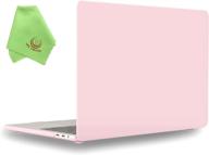 protect your macbook pro 16 inch with ueswill smooth matte hard shell case cover in rose quartz logo