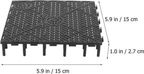 img 3 attached to 🐟 POPETPOP Fish Tank Grid Divider Tray - Pack of 20 Aquarium Bottom Isolation Boards for Bottom Filter (Black)