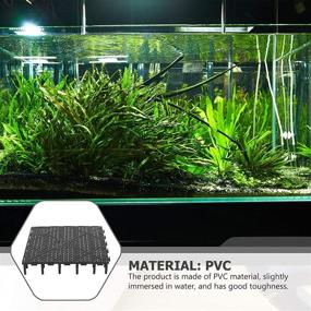 img 2 attached to 🐟 POPETPOP Fish Tank Grid Divider Tray - Pack of 20 Aquarium Bottom Isolation Boards for Bottom Filter (Black)