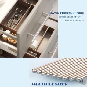 img 3 attached to Upgrade Your Space With Knobonly'S 15 Pack Brushed Nickel Cabinet Pulls Set - Perfect For Kitchen And Dresser Drawers!
