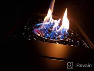 img 1 attached to 1/2 Inch Cobalt Blue Fire Glass Diamonds For Fireplace, Fire Pit & Landscaping - 10 Pound Blended High Luster Mr.Fireglass Rocks review by Ben Daugherty