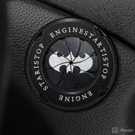 batman rotary car engine start stop button cover: stylish gear-shaped push to start button cover for general motors ignition switch logo