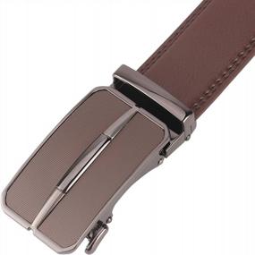 img 2 attached to Lavemi Men'S Genuine Leather Ratchet Belt, Customizable Fit, Stylish Gift Packaging - Perfect For Dress And Casual Wear