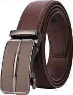 lavemi men's genuine leather ratchet belt, customizable fit, stylish gift packaging - perfect for dress and casual wear logo
