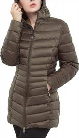 img 4 attached to Stay Warm And Stylish With Rokka&Rolla Women'S Packable Puffer Jacket - Water-Resistant And Hooded For Winter