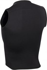 img 2 attached to Неопреновый жилет на молнии премиум-класса 3 мм для женщин от Lemorecn Wetsuits