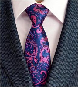 img 2 attached to 6-Pack Adulove Men'S Classic Silk Woven Jacquard Neck Ties - Perfect For Any Occasion!