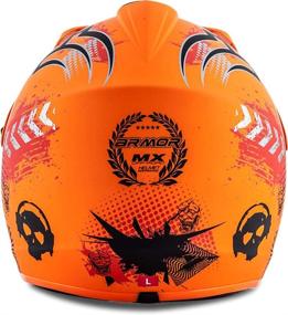 img 1 attached to AKC 49 Kids Cross Moto Cross Helmet Motorcycle Click N Secure