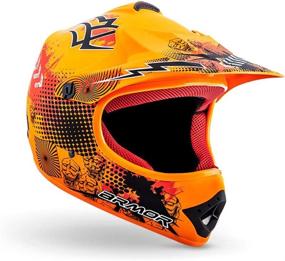 img 2 attached to AKC 49 Kids Cross Moto Cross Helmet Motorcycle Click N Secure