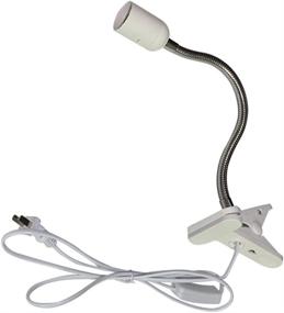 img 4 attached to 🔆 CTKcom Reptile Ceramic Heat Lamp – UVA UVB Light Bulb – Pet Heating Bulb Holder Clamp Lamp Fixture – Heating Light Lamp for Reptiles – Adjustable Habitat Lighting Stand – White, 110V-130V