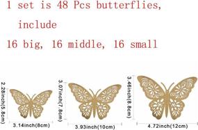 img 3 attached to Add A Whimsical Touch To Your Nursery With Aooyaoo 48Pcs/Lot 3D Butterfly Wall Stickers