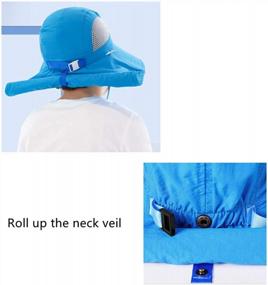 img 2 attached to UPF 50+ Sun Protection Hat For Baby Girls, Foldable Kids Sun Hat For Boys And Girls