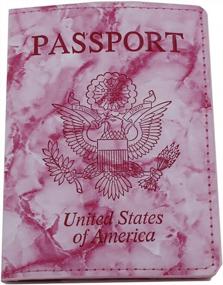 img 2 attached to Путешествуйте стильно с обложкой-обложкой для паспорта Snogisa – аксессуары для паспорта идеальной пары