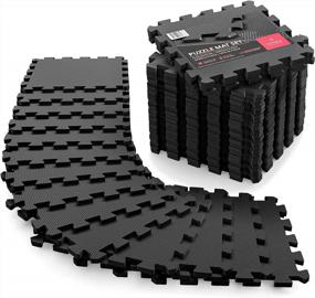 img 4 attached to Protective Interlocking Gym Flooring Set: 18-Piece EVA Foam Puzzle Tiles For Home Fitness, Garage, And More