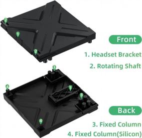 img 1 attached to Black Dust Cover Case With Headset Holder And Filter For Xbox Series X By Mcbazel - Enhances Console Protection And Air Quality