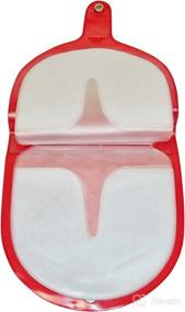 img 2 attached to CD Carrying Case - 12 Disc CD/DVD/Game Transparent Vinyl Storage Wallet - CD Case - DVD Wallet Case (Red)