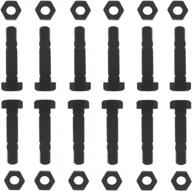 mtd shear pins and nuts 12-pack for troy-bilt, cub cadet - compatible with 710-0890, 710-0890a, and 910-0890a - length 1.72in logo