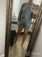 img 1 attached to Stylish Women'S Knitted Set With Puff Sleeve Crop Top And Shorts - Ideal Sweater Sweatsuit For Any Occasion By SYZRI review by Takeshi Krzywicki