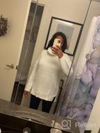 img 1 attached to 👚 PrinStory Women's Turtle Neck Chunky Knit Sweater: Casual Long Sleeve Tops with Side Slit review by Nick Palacio