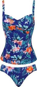 img 4 attached to 👙 Joyaria Women's Tankini Hipster Bottoms Swimsuit - Swimsuits & Cover Ups