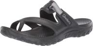 skechers womens reggae molded webbing sandal women's shoes - athletic logo