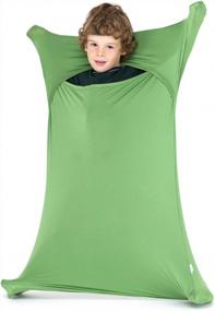 img 4 attached to SANHO Premium Sensory Sock, Updated Version Small (35In X 20In), For Height Up To 40In - Green