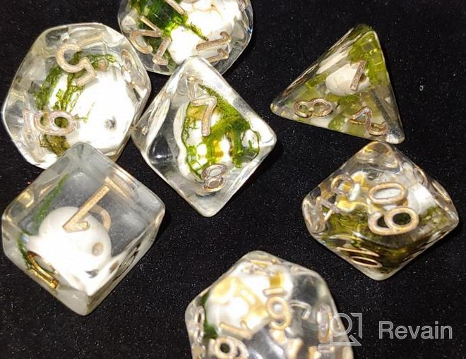 img 1 attached to UDIXI 7 Die Dice Set DND - Polyhedral DND Dice For Role Playing Games, RPG Dice Set For Dungeons And Dragons MTG Pathfinder (Dragon Head) review by Shima Hennigan