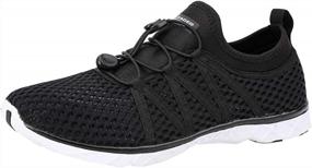 img 3 attached to Comfortable And Stylish Aquatic Footwear: Aleader Women'S Mesh Slip On Water Shoes