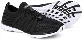 img 2 attached to Comfortable And Stylish Aquatic Footwear: Aleader Women'S Mesh Slip On Water Shoes