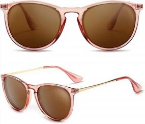img 4 attached to Step Into Style With SUNGAIT'S Vintage Round Sunglasses For Women And Men