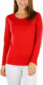 img 1 attached to 🔥 Cozy and Chic: ToBeInStyle Women's Fleece Sleeve Thermal Collection for Lingerie, Sleep & Lounge