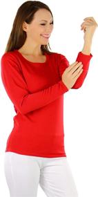 img 2 attached to 🔥 Cozy and Chic: ToBeInStyle Women's Fleece Sleeve Thermal Collection for Lingerie, Sleep & Lounge