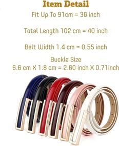 img 2 attached to 【CaserBay】Womens Fashion Elegant Waistband Buckle【Red】 Women's Accessories : Belts