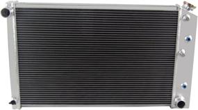 img 2 attached to 🔥 High-Performance 4-Row Core Aluminum Radiator for Chevy Nova 1970-1981, Camaro 1970-1981, and 1978-1987 El Camino