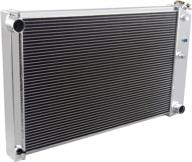 🔥 high-performance 4-row core aluminum radiator for chevy nova 1970-1981, camaro 1970-1981, and 1978-1987 el camino logo