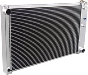 img 4 attached to 🔥 High-Performance 4-Row Core Aluminum Radiator for Chevy Nova 1970-1981, Camaro 1970-1981, and 1978-1987 El Camino