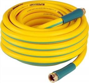 img 4 attached to SuperHandy Garden Water Hose 5/8" Inch X 50' Foot Heavy Duty Premium Commercial Ultra Flex Hybrid Polymer Max Pressure 150 PSI/10 BAR With 3/4" GHT Fittings