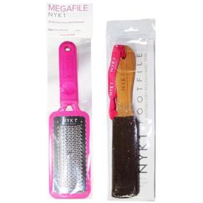 img 3 attached to NYK1 Pink MEGAFILE Foot File Pedicure Rasp - THE ORIGINAL With Curved SMOOTHIE Super Sharp Extra Large Microfiles Skin Grater For Removing Calloused, Dry, Rough Dead Skin In Seconds (Add-On Item)