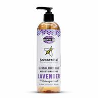 beessential natural body wash, lavender, sulfate-free bath and shower gel with essential oils for men & women, 16 oz logo