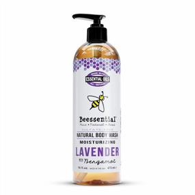 img 4 attached to Beessential Natural Body Wash, Lavender, Sulfate-Free Bath And Shower Gel With Essential Oils For Men & Women, 16 Oz