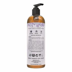 img 3 attached to Beessential Natural Body Wash, Lavender, Sulfate-Free Bath And Shower Gel With Essential Oils For Men & Women, 16 Oz