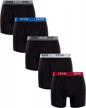 get comfortable with izod's cotton stretch boxer briefs - 5 pack with functional fly for men logo