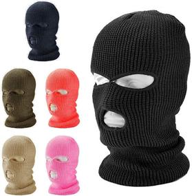 img 1 attached to Balaclava Weather Thermal Cycling V Tears Motorcycle & Powersports best on Protective Gear